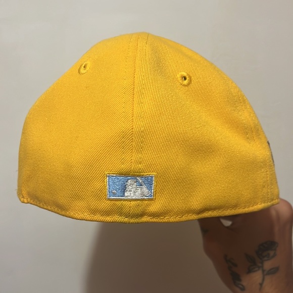 NEW ERA HOUSTON ASTROS FITTED HAT BLUE BEIM - Picture 3 of 4